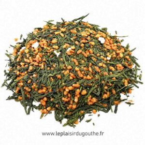 Thé Vert Genmaicha du Japon Bio, thé vert Bancha, riz grillé, riz soufflé, thé japonais