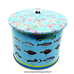 Boite de conservation pour biscuits "Poissons"