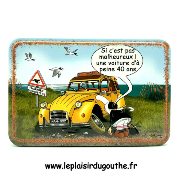 Boite "La 2CV de Mam-Goz" + biscuits