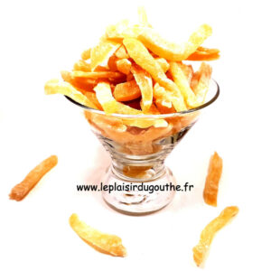 Gingembre déshydraté sucré confit