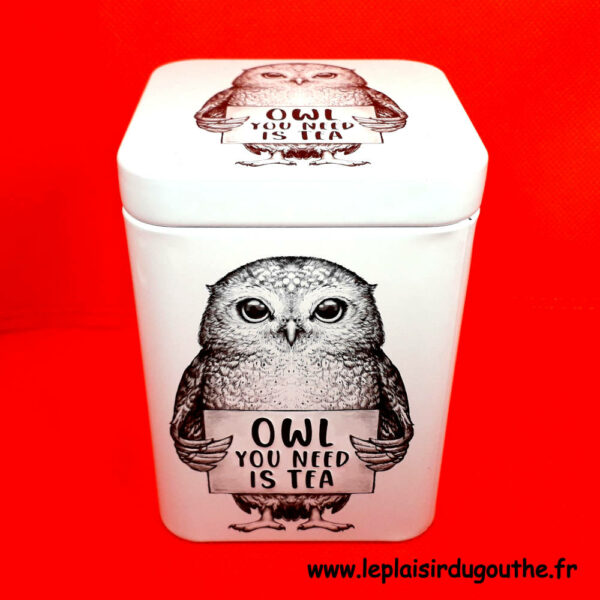 Boite à thé "Owl you need is tea" 100 g