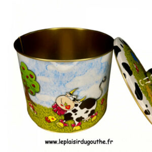 Boite de conservation pour biscuits "Vache"