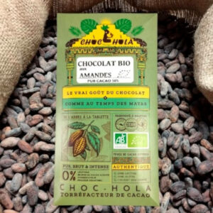 Tablette Chocolat Noir Bio aux amandes